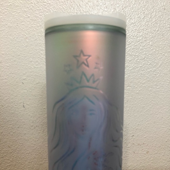 Starbucks Summer 2021 White Iridescent Coffee Drink Cup Siren Mermaid Tumbler - Picture 6 of 13